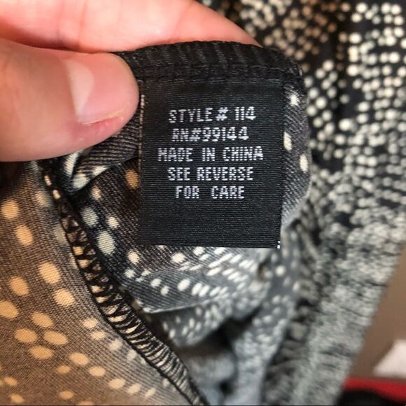 NWT! Lapis black and white dress. - Picture 5 of 11